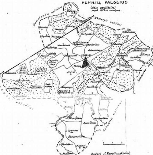 Vepriai*, miestelis Ukmergės r. Miestai ir architektūra